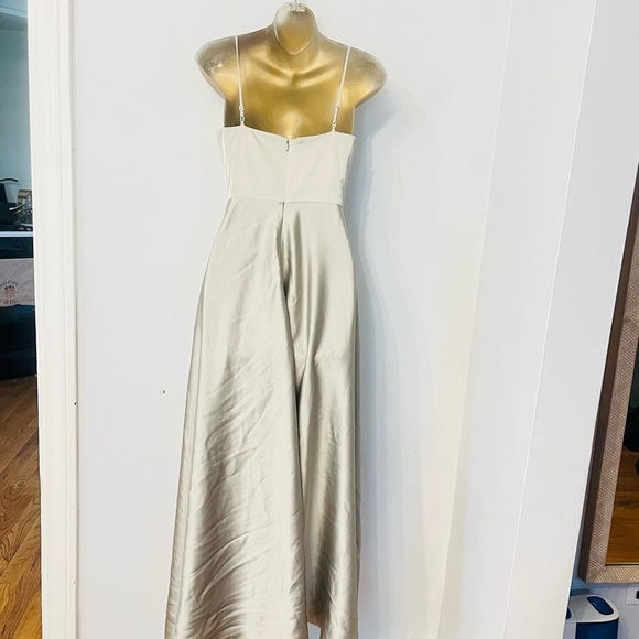 ASOS Gray Spaghetti Strap Maxi Dress for Weddings - Picture 6 of 8
